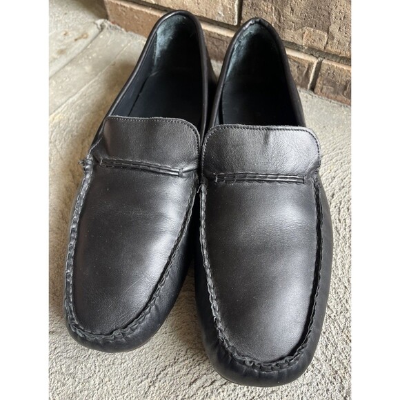 Allen Edmonds Super Sport Driver Men\'s 13 3E Black Leather Driving Loafers main image 6